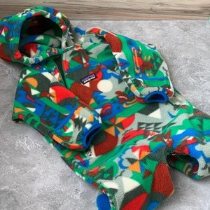 Printed Patagonia Fleece Baby Bunting 6 months WOW